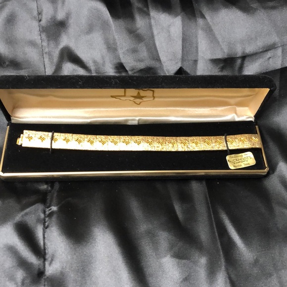 Texas gold bracelet by Cahoots of Houston - Picture 1 of 4